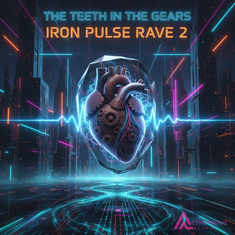 Digital Art style AI album cover example, made from a track on AetherWave