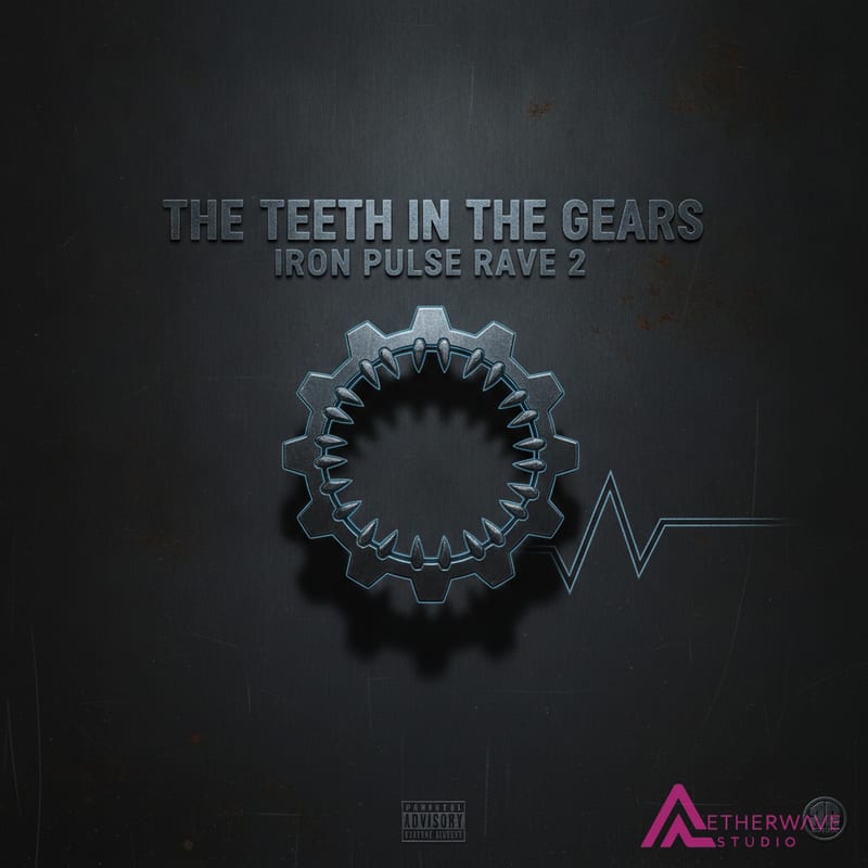 Minimal style AI album cover example, made from a track on AetherWave