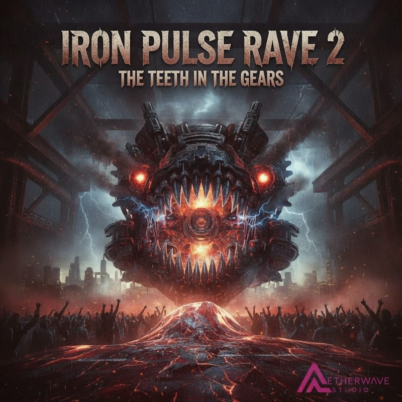 Photorealistic style AI album cover example, made from a track on AetherWave