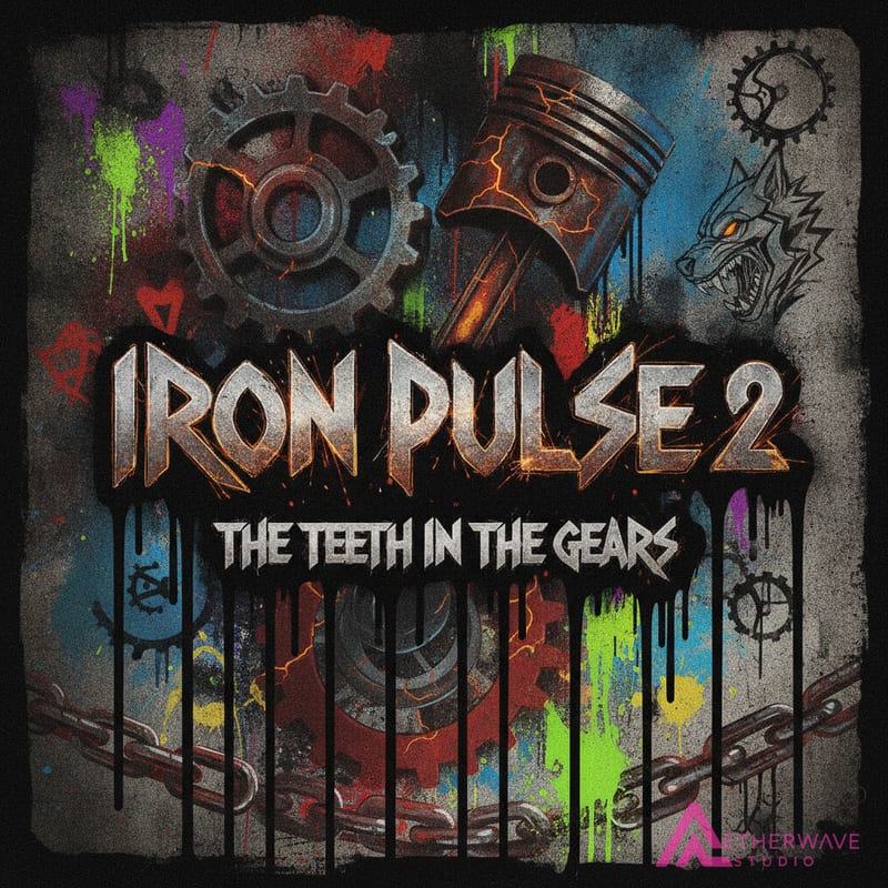 Street Art style AI album cover example, made from a track on AetherWave