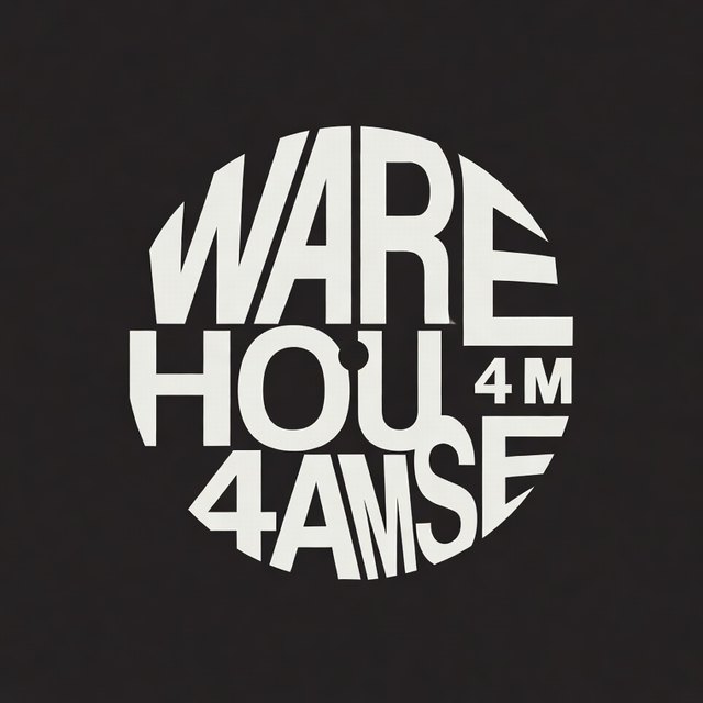 House band logo for "Warehouse 4AM", option 3 of 4