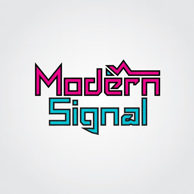 New Wave band logo made in Brand Studio, option 2